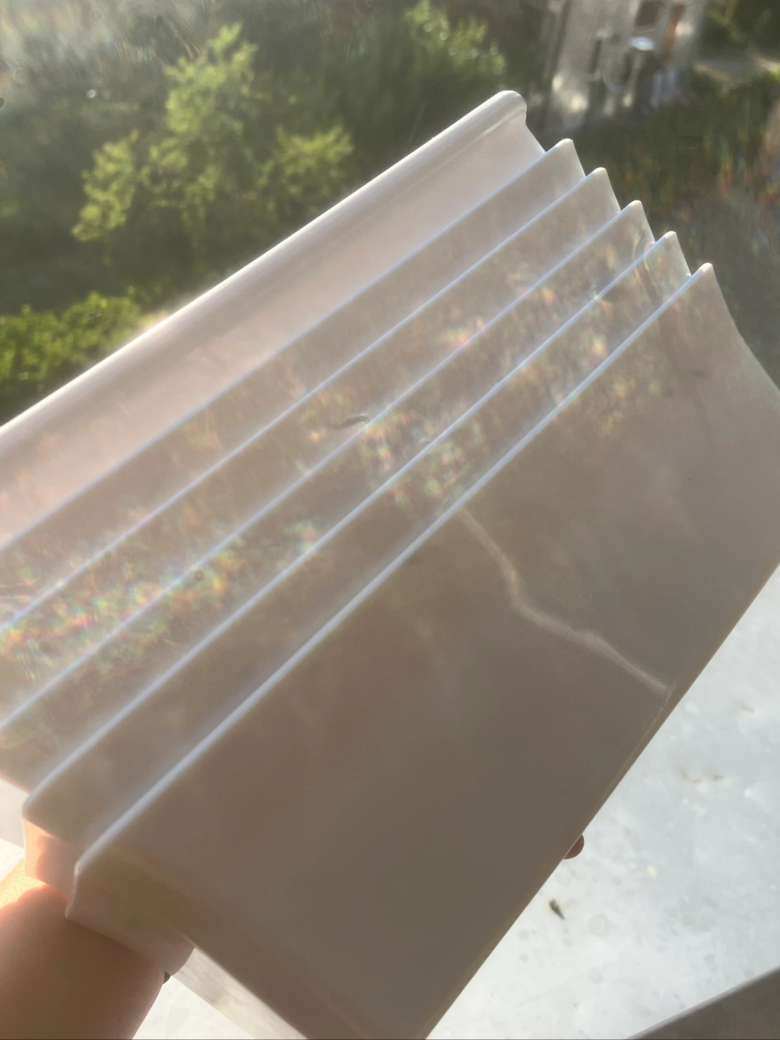Lote de 6 cajas de comida apilables de plástico blanco – photo 6